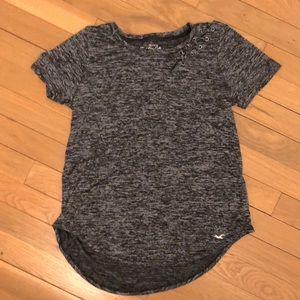 HOLLISTER short sleeve simple grey tee